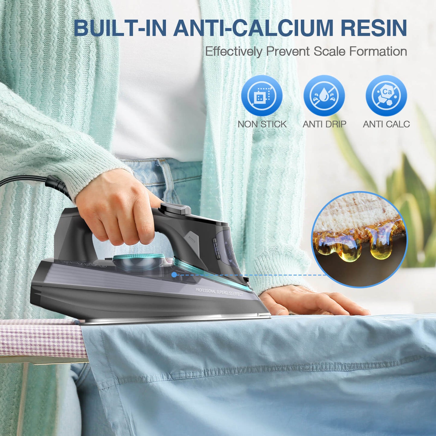 Sundu Steam Iron for Clothes 1700W