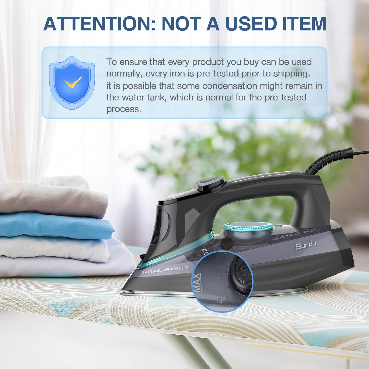 Sundu Steam Iron for Clothes 1700W