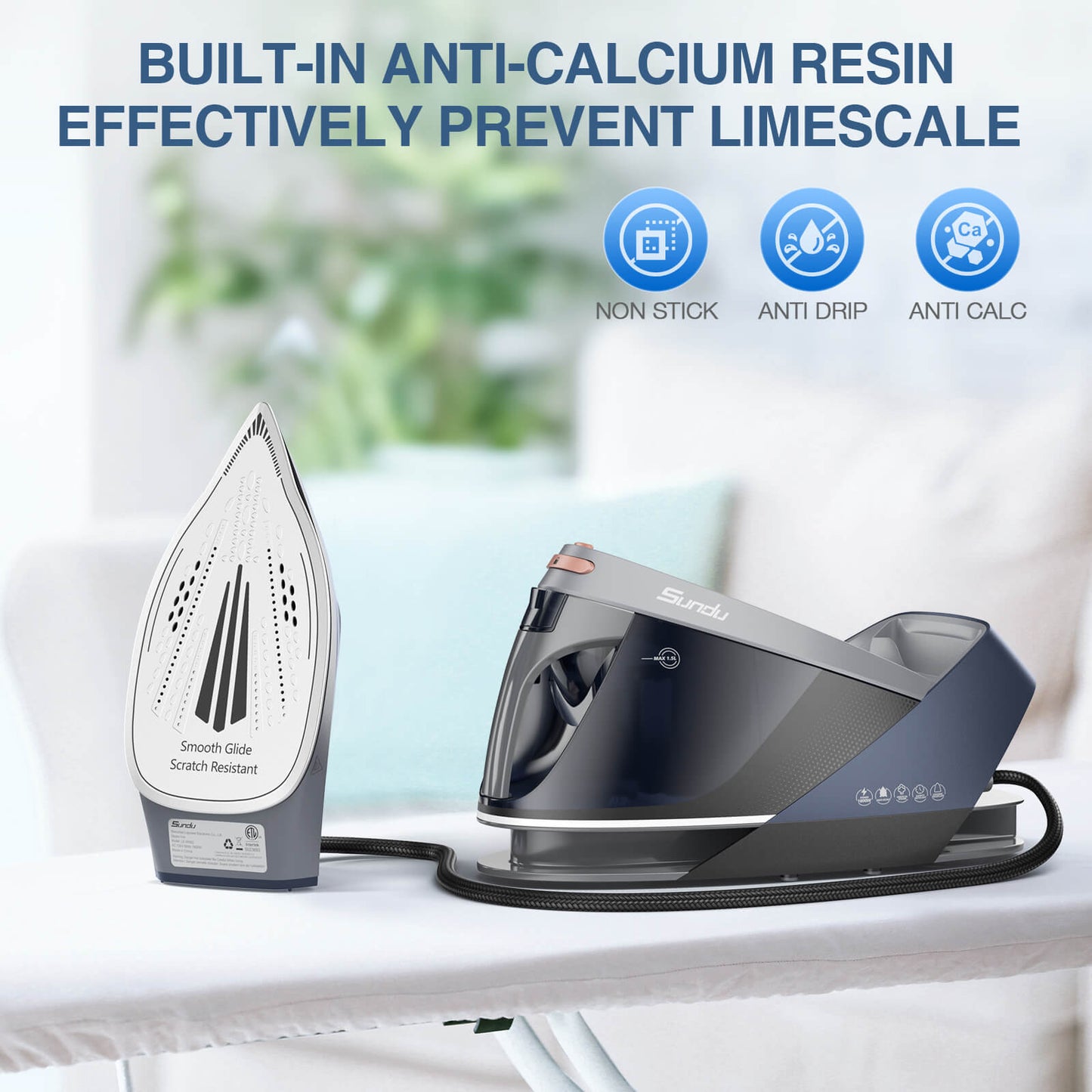 Sundu Pro Steam Station with Ceramic Soleplate,