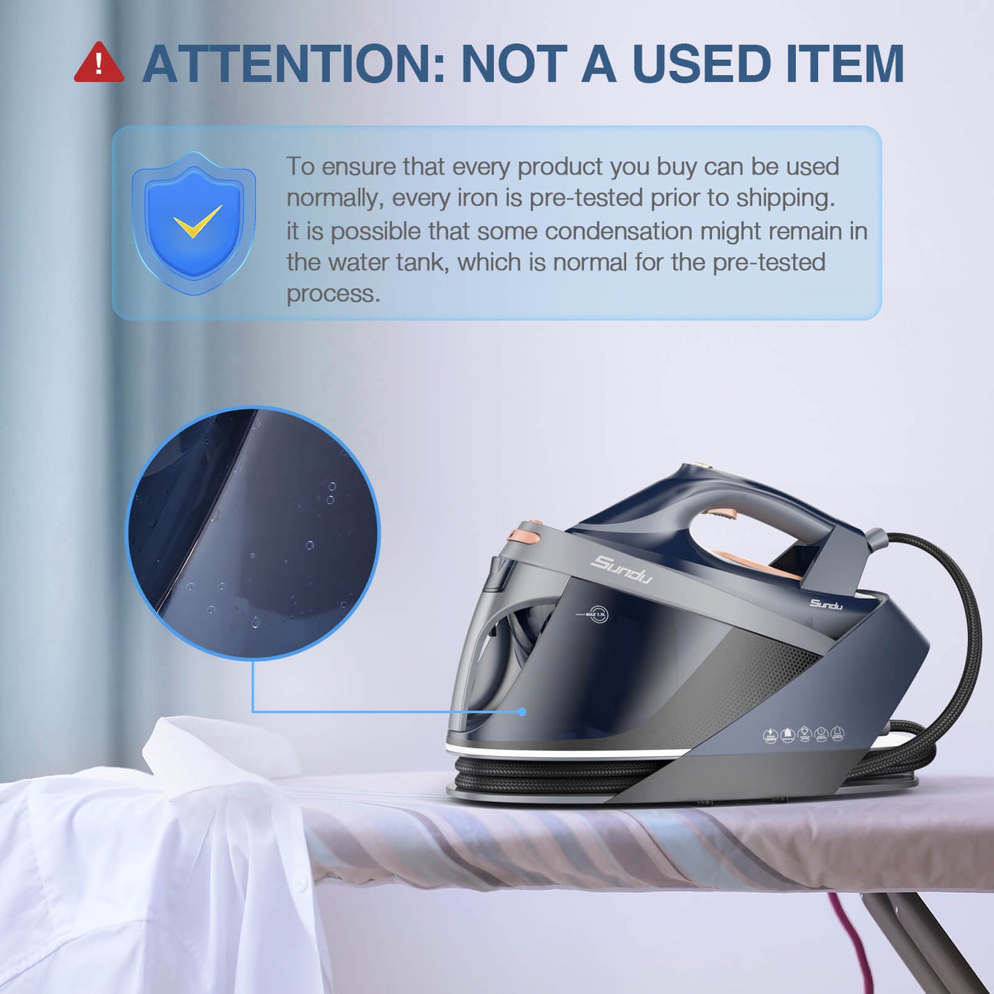 Sundu Pro Steam Station with Ceramic Soleplate