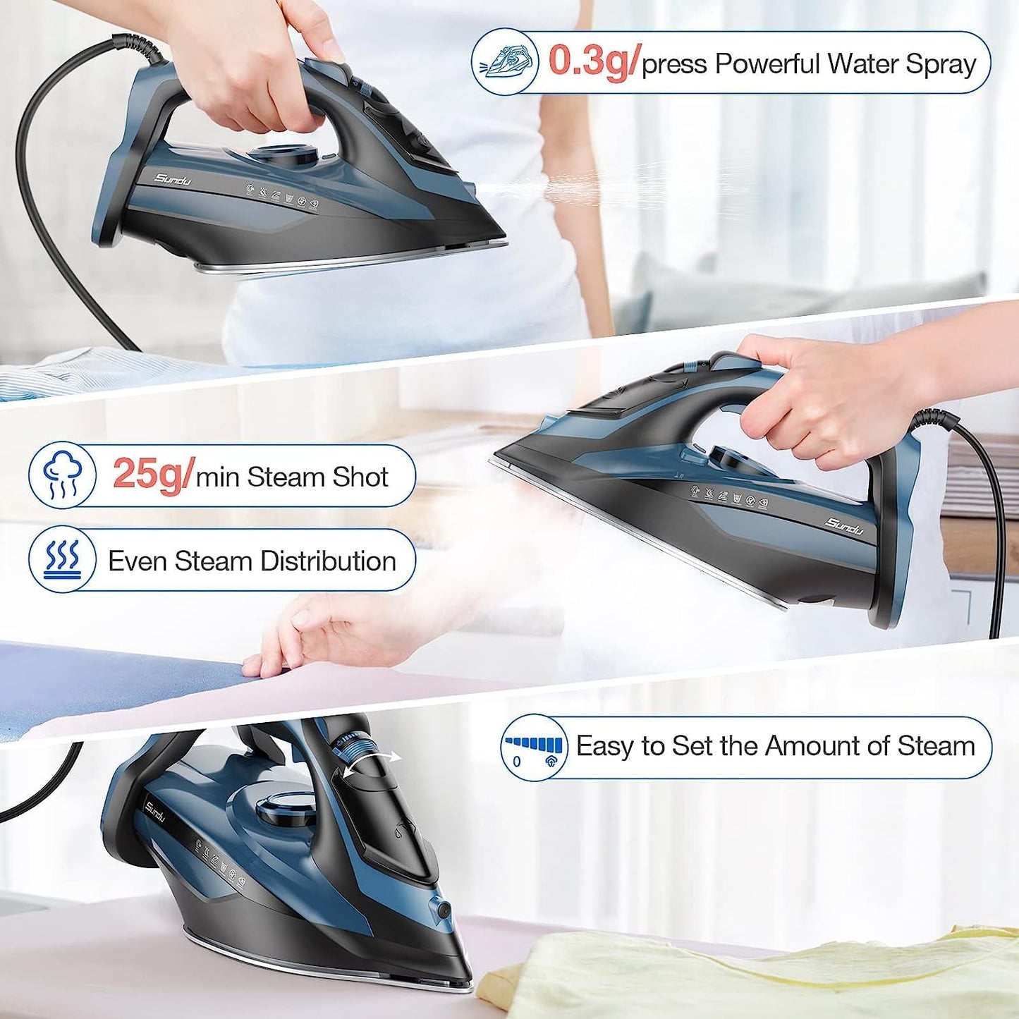 Sundu Steam Iron for Clothes
