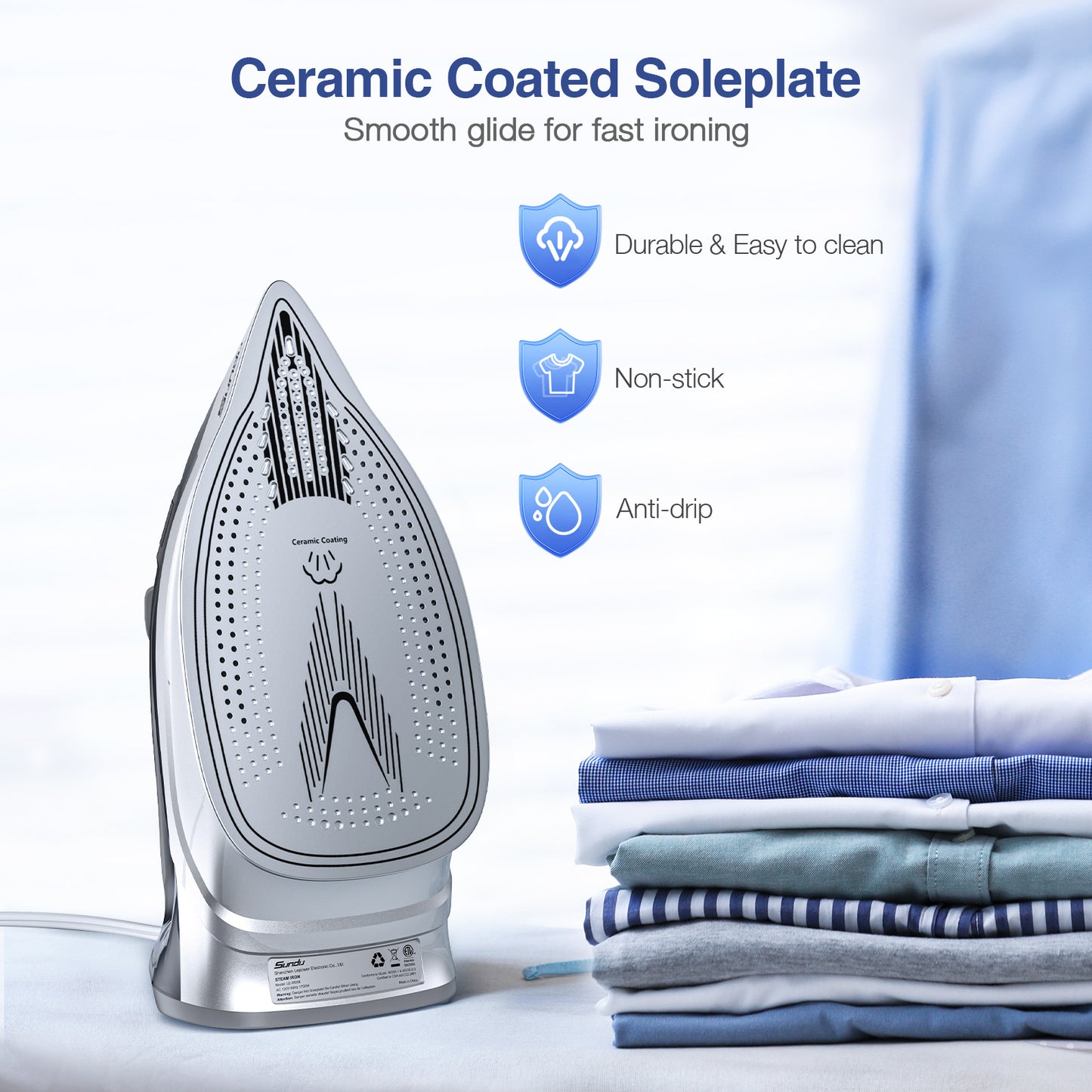 Sundu Pro Steam Station with Ceramic Soleplate