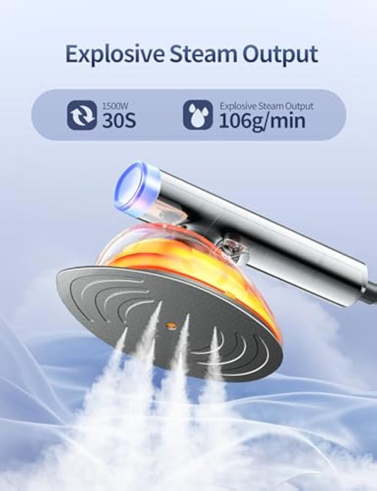 Sundu 1500W 2-in-1 Vertical & Flat Iron Clothes Steamer