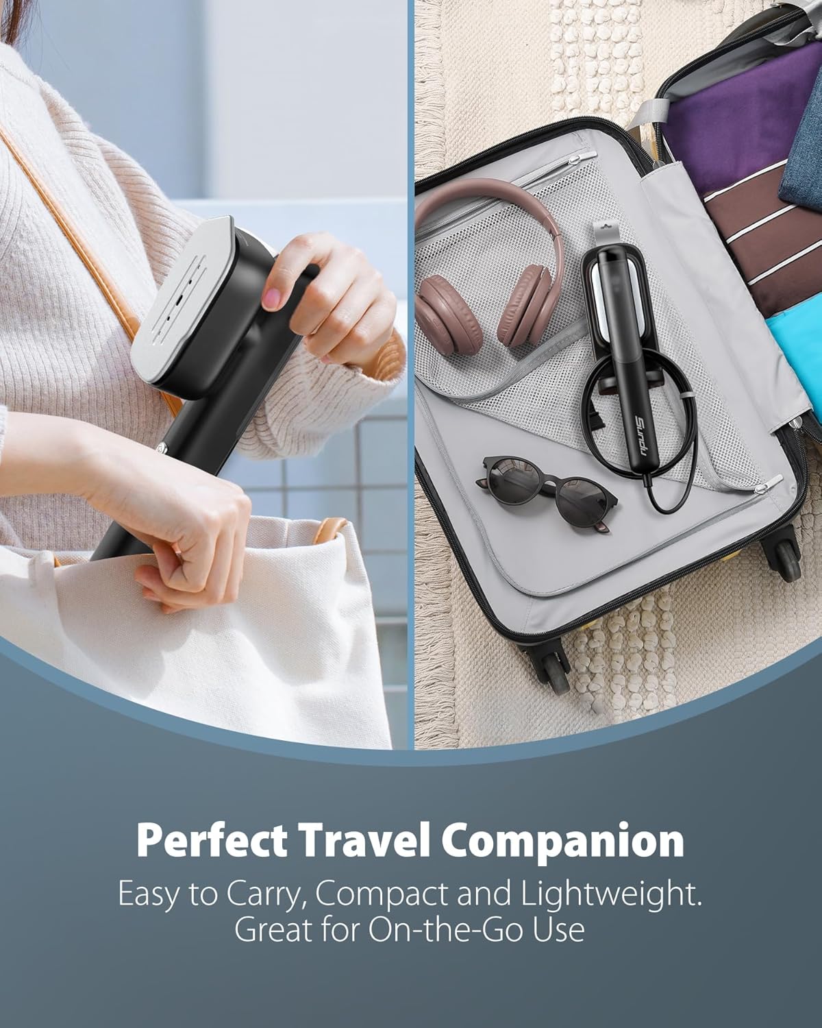 Sundu 15s Fast-Heat Dual Voltage Travel Steamer