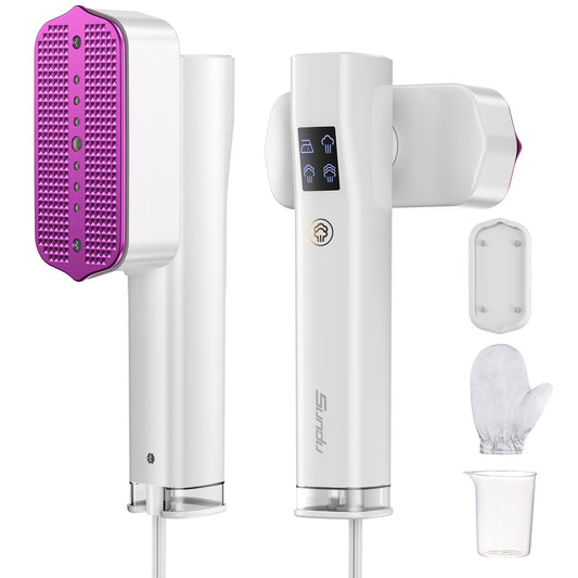 White Portable 2 In 1 Travel Handheld Garment Steamer for Clothes