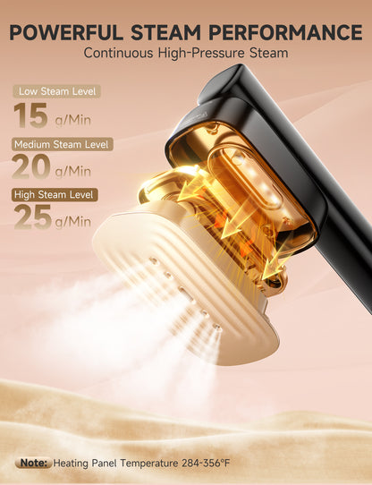 Travel Steamer for Clothes, Portable Handheld Design, Clothing Wrinkles Remover, Strong Penetrating Steam, 1200W Powerful 2 In 1 Steamer & Iron, 100ml Big Capacity, Home, Office, Travel