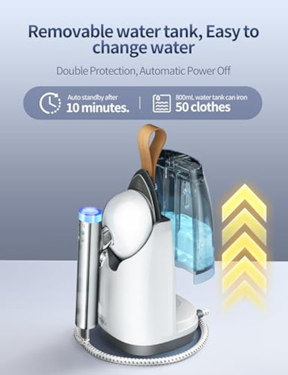 Sundu 1500W 2-in-1 Vertical & Flat Iron Clothes Steamer
